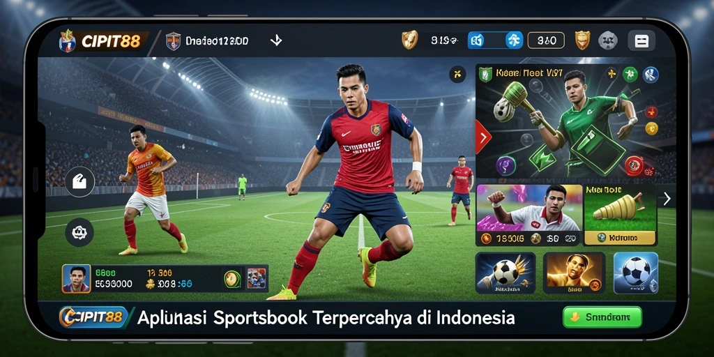 Tampilan antarmuka utama CIPIT88 dengan fokus pada taruhan Sportsbook.