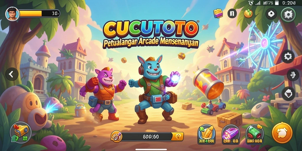 Tampilan gameplay CUCUTOTO yang menarik dan penuh aksi.