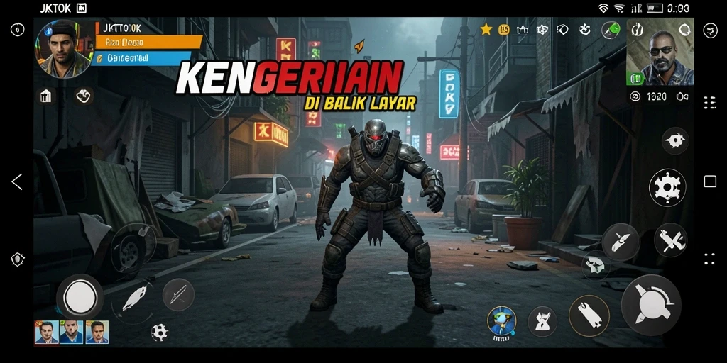 Gameplay menakutkan di JKTOK dengan suasana yang mencekam.