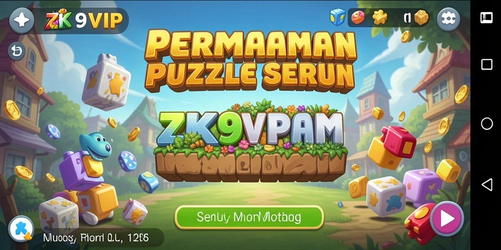 Screenshot ZK9VIP menampilkan gameplay menarik Puzzle yang menantang.